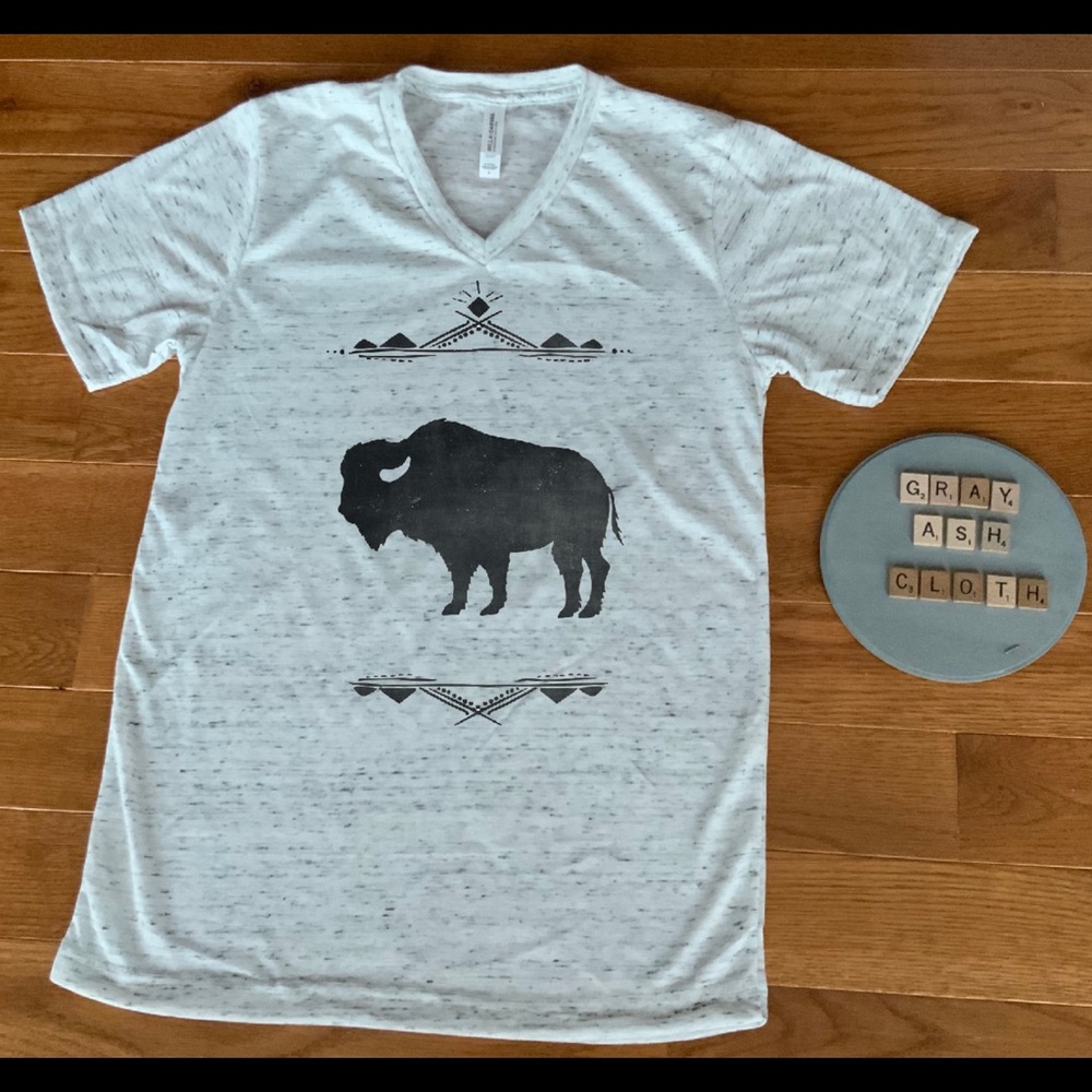 Western style buffalo Aztec shirt. NEW